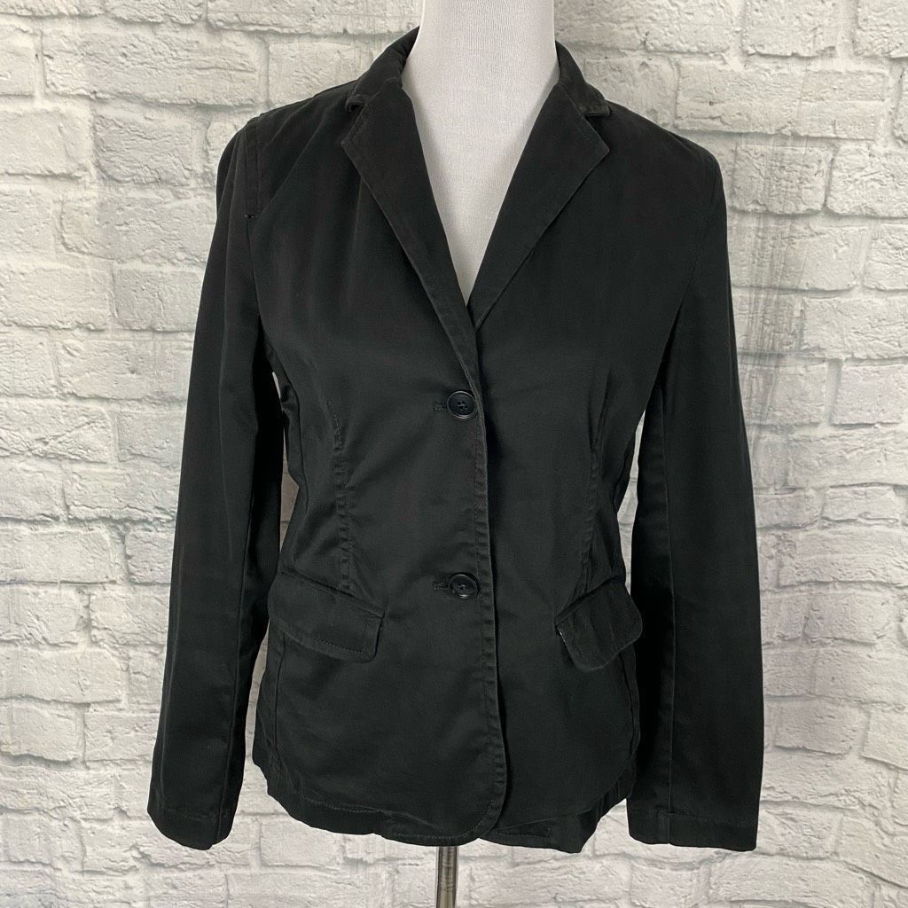 Gap Gap women 6 button front black collared blazer w/pockets Size M / US 6-8 / IT 42-44 - 1 Thumbnail