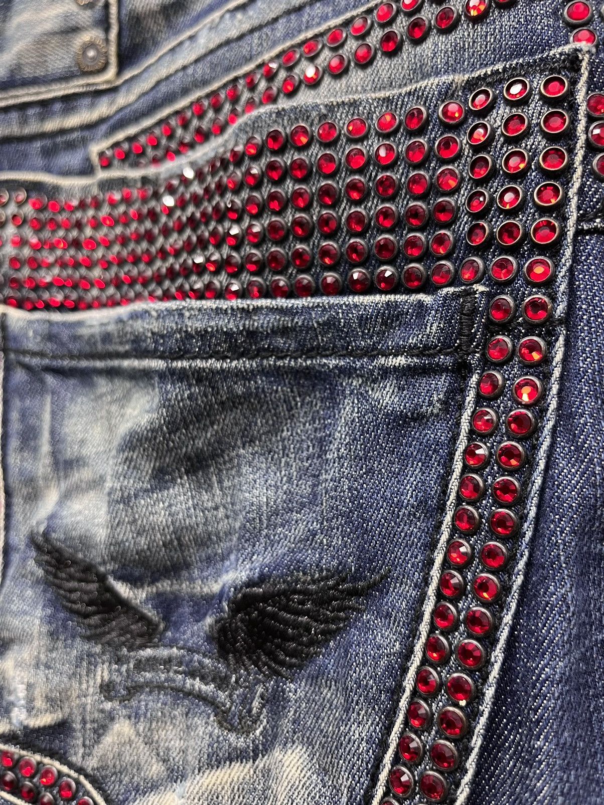Robins Jeans FYE 40” ROBIN’S JEANS Sparkling Gemstone Double Back Pocket Size US 40 / EU 56 - 11 Thumbnail