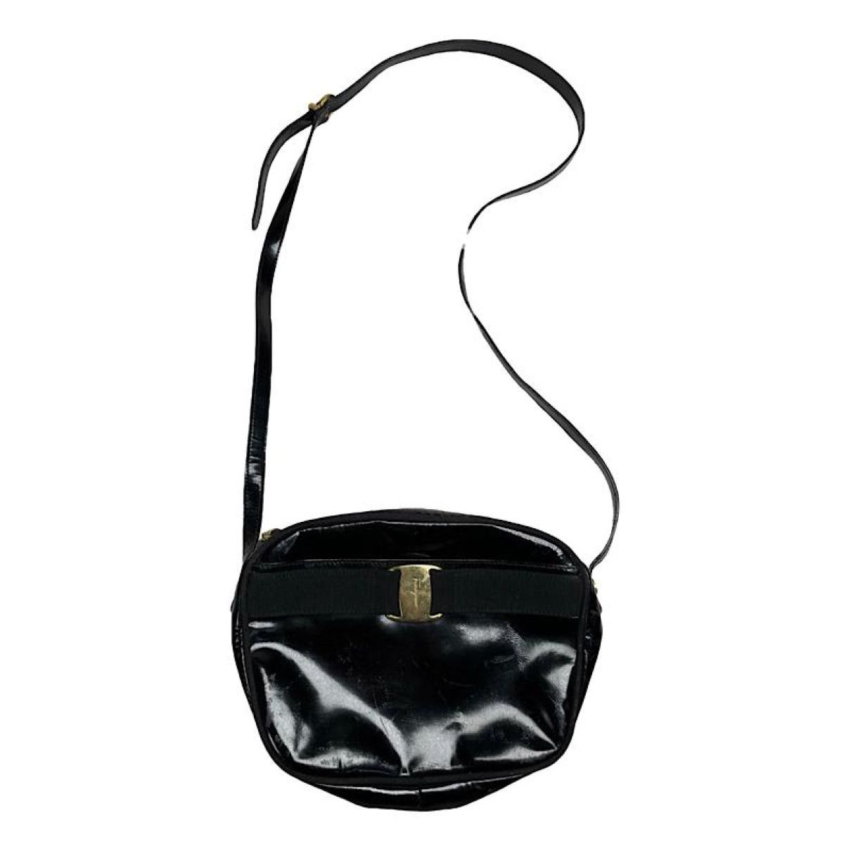 Black Patent Leather Handbag