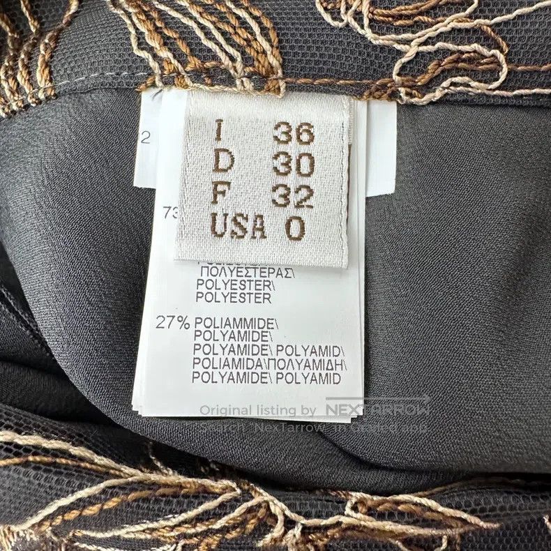 Brunello Cucinelli Brunello Cucinelli Embroidered heavy tulle skirt Size 24" / US 00 / IT 34 - 5 Thumbnail