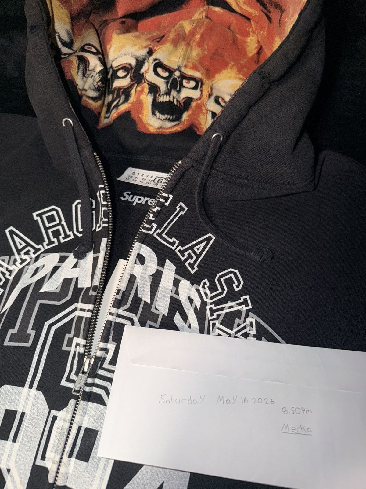 Maison Margiela × Supreme Supreme MM6 Maison Margiela Zip Up Hooded Sweatshirt Size US L / EU 52-54 / 3 - 18 Thumbnail