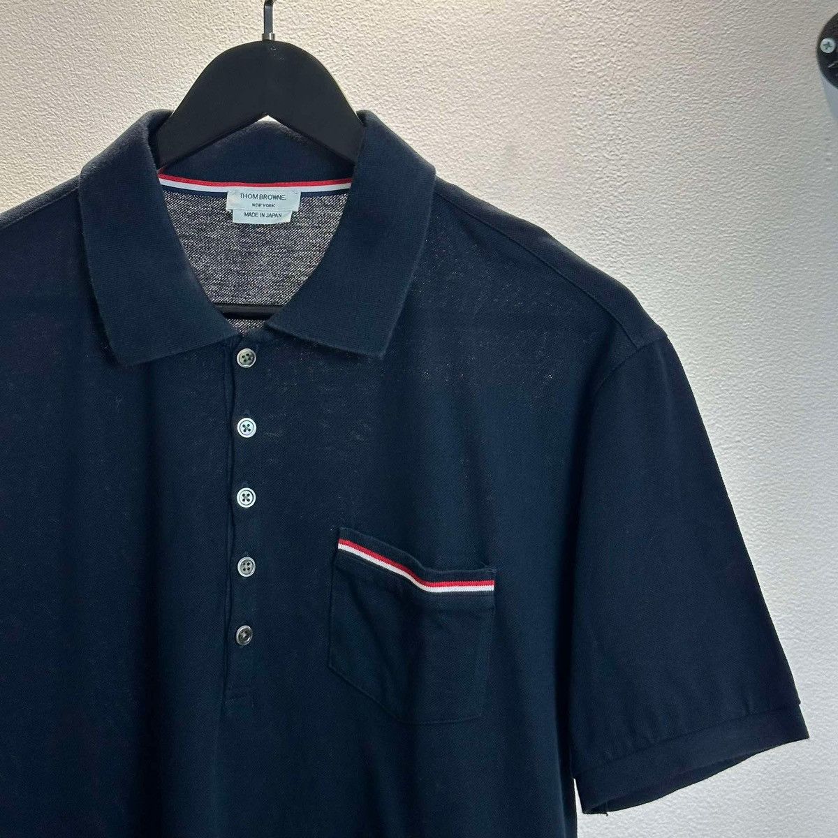 Japanese Brand × Thom Browne THOM BROWNE STRIPED POLO SHIRT Size US L / EU 52-54 / 3 - 3 Thumbnail