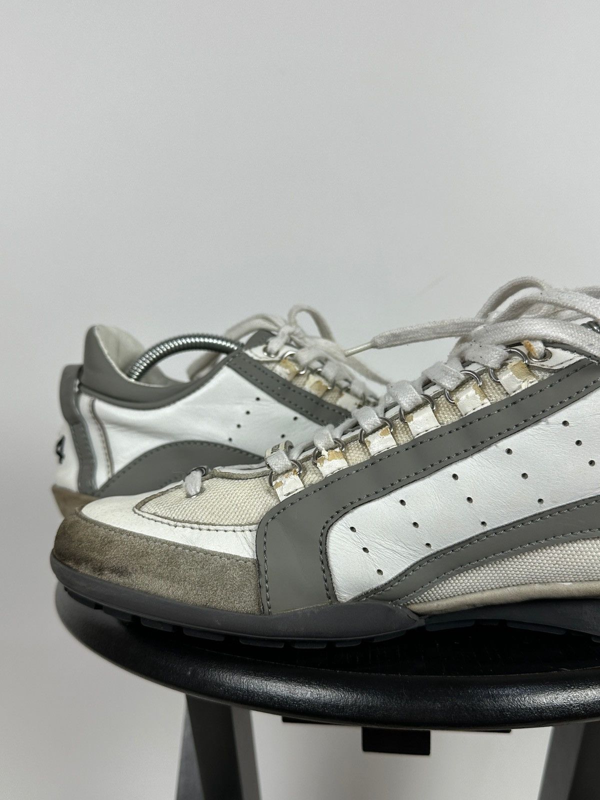 Dsquared2 Dsquared2 Get In The Fast Line Leather Low Sneakers Size US 9 / EU 42 - 19 Thumbnail