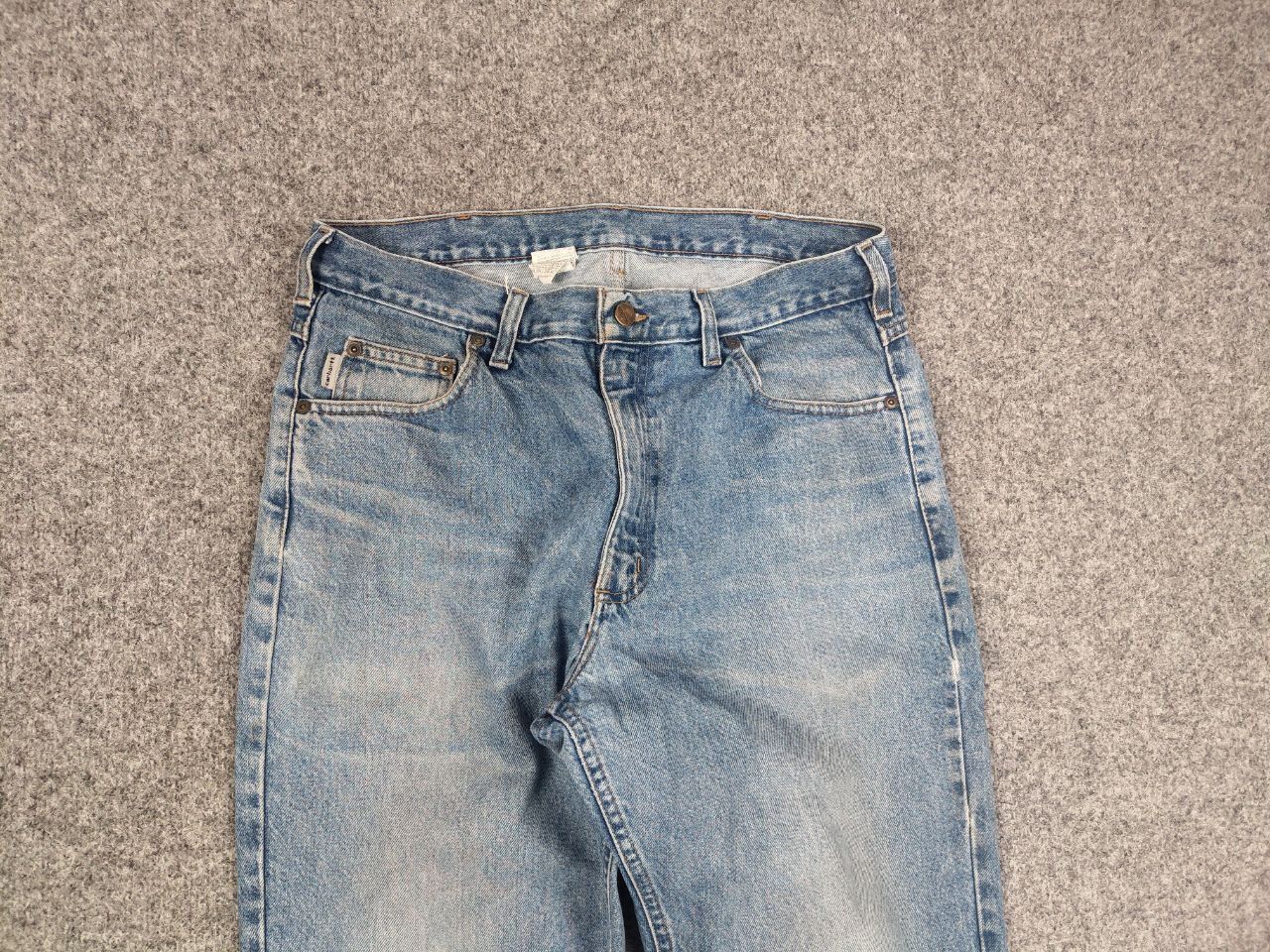 Carhartt Vintage 90's USA Carhartt Faded Blue Distressed Denim Jeans Size US 34 / EU 50 - 8 Thumbnail