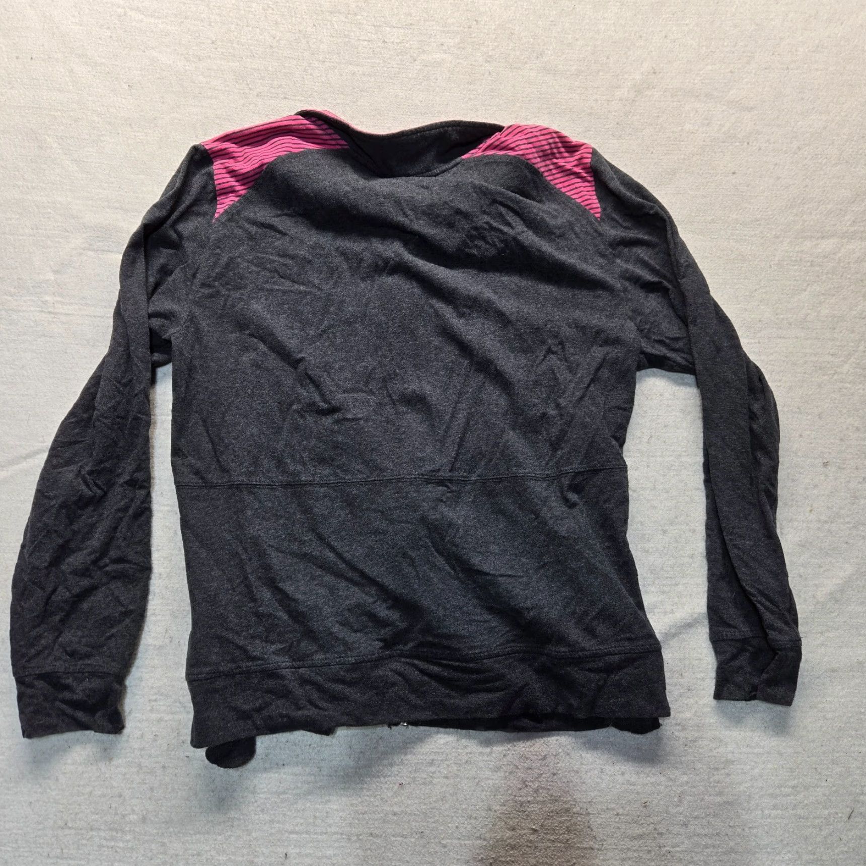 Vintage Athletic Gray Hoodie Zip Up Jacket Sweatshirt Sweater Hooded Adult Women's XL Shirt Size XL / US 12-14 / IT 48-50 - 8 Thumbnail