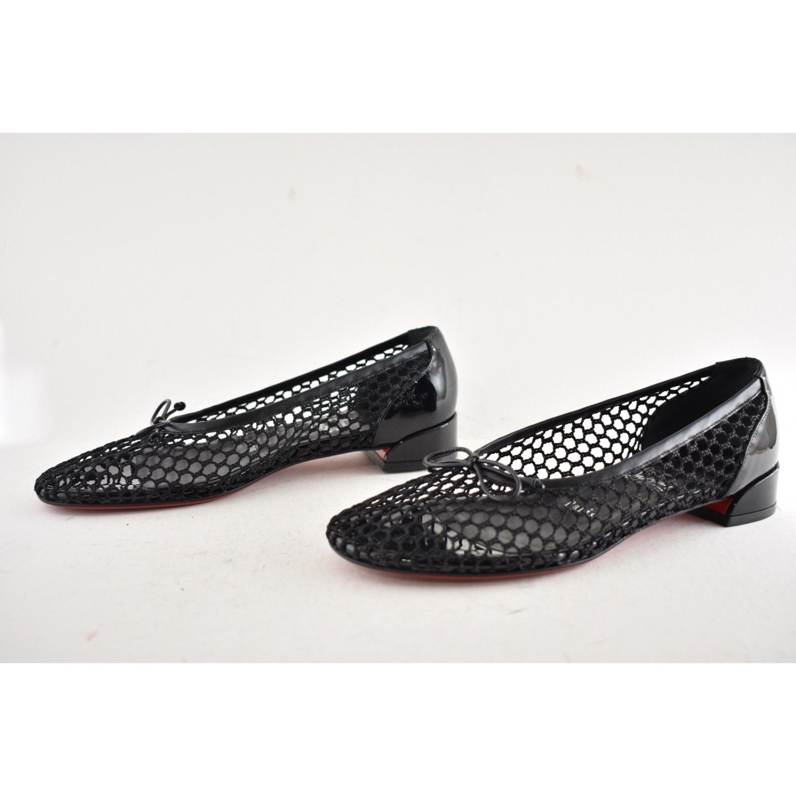 Christian Louboutin Christian Louboutin Sweetie Jane Mesh Flat Black Ballet Size US 7.5 / IT 37.5 - 18 Thumbnail