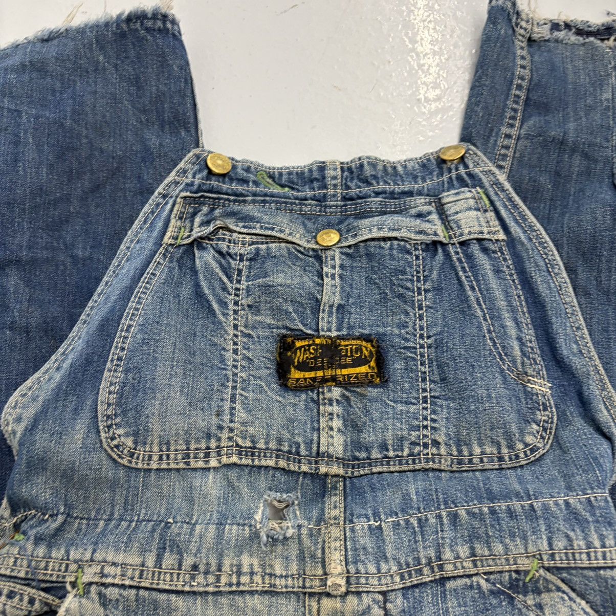 Other Vintage 50s Washington Dee Cee Sanforized Overalls 31x27 Size US 31 - 2 Thumbnail