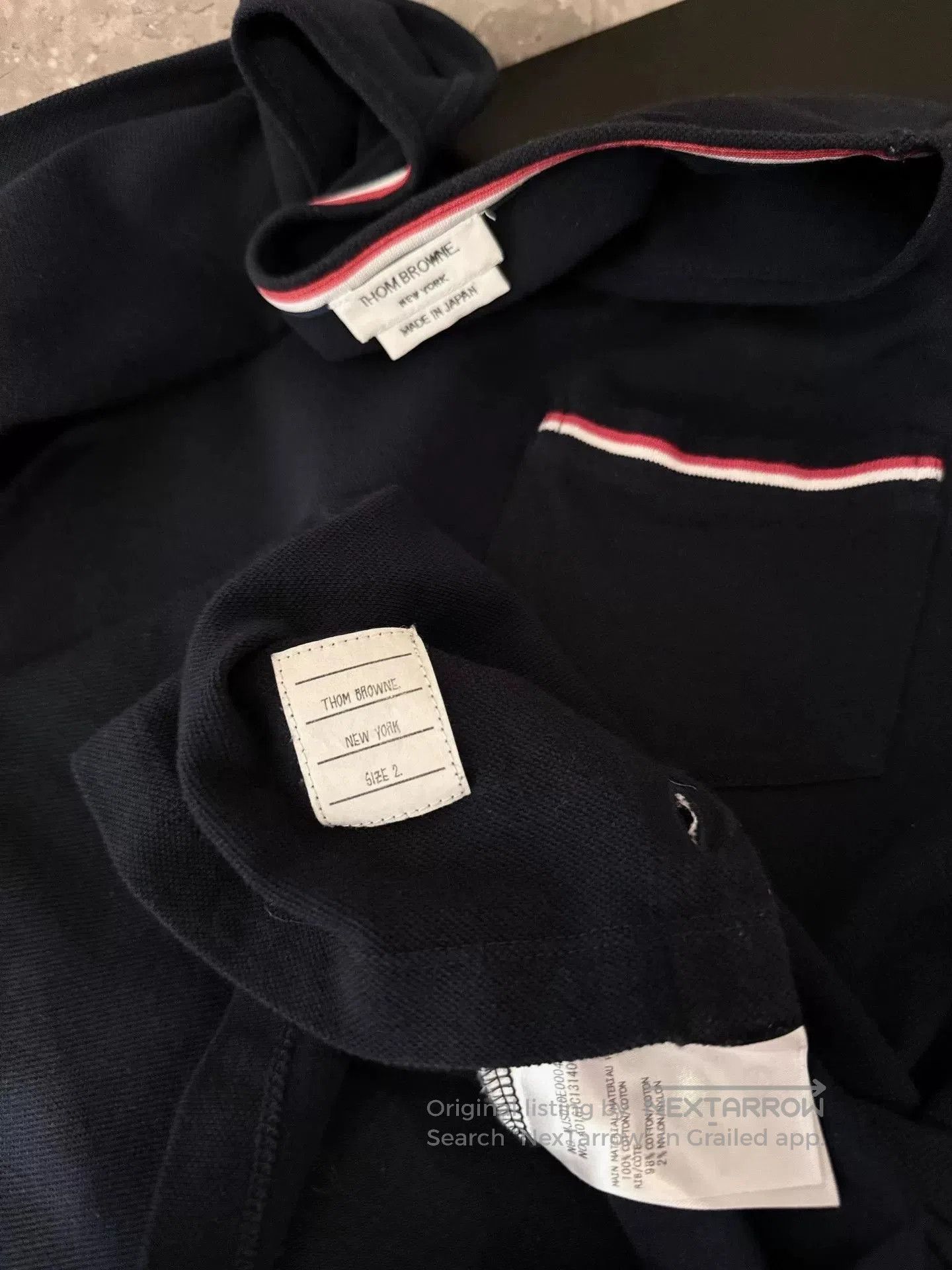 Thom Browne Thom Browne Dark Blue Striped T. Size US M / EU 48-50 / 2 - 3 Thumbnail