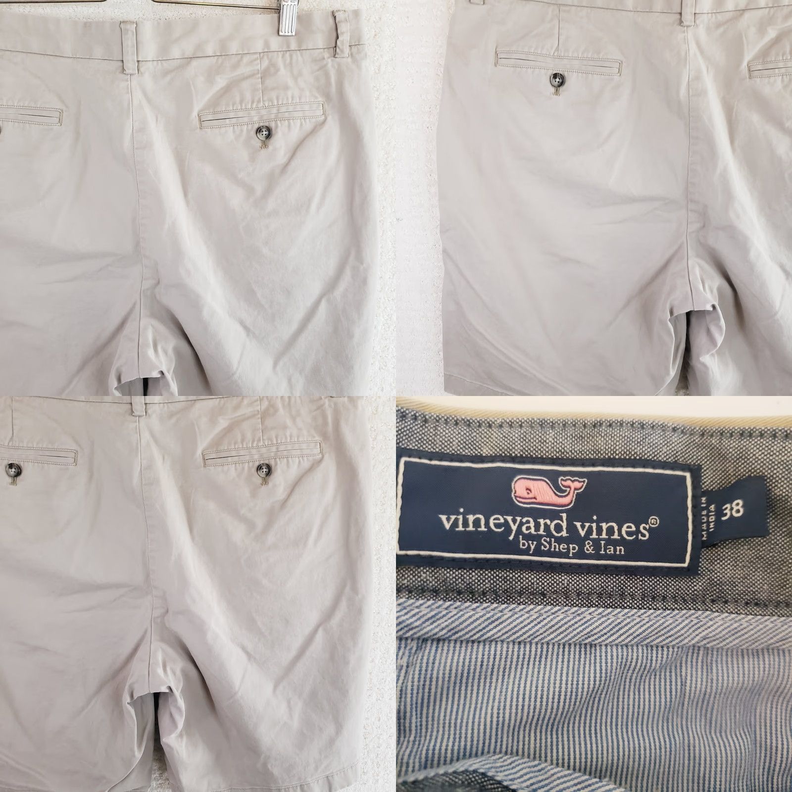 Vineyard Vines Vineyard Vines Breaker Shorts Men 38 Ivory 9 Inseam Stretch Flat Front Chino Golf Preppy Casual Dad Clothing Size US 38 / EU 54 - 8 Thumbnail