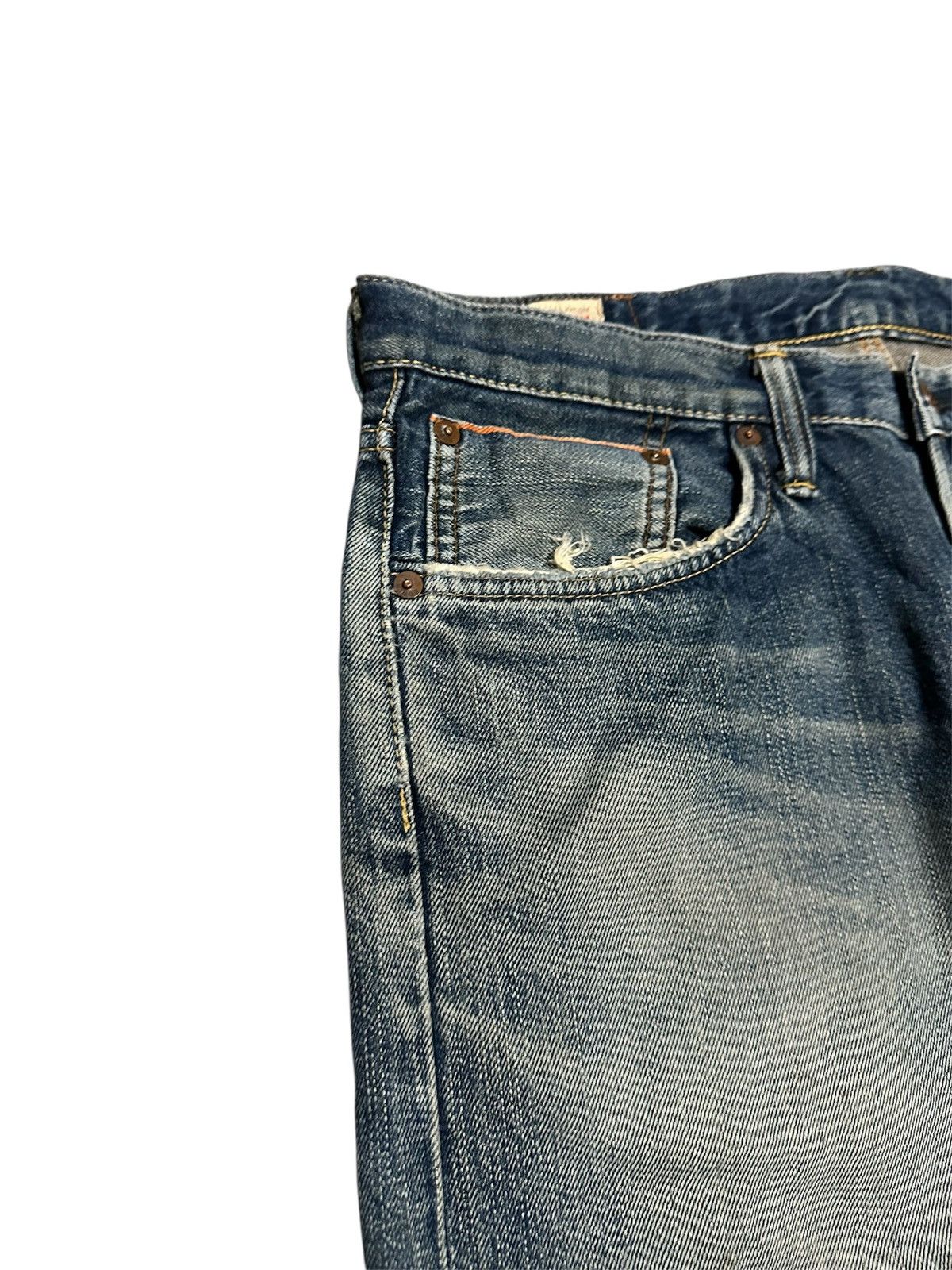 Edwin Vintage 90s Edwin 505 Straight Leg Selvedge Jeans Size US 35 - 6 Thumbnail