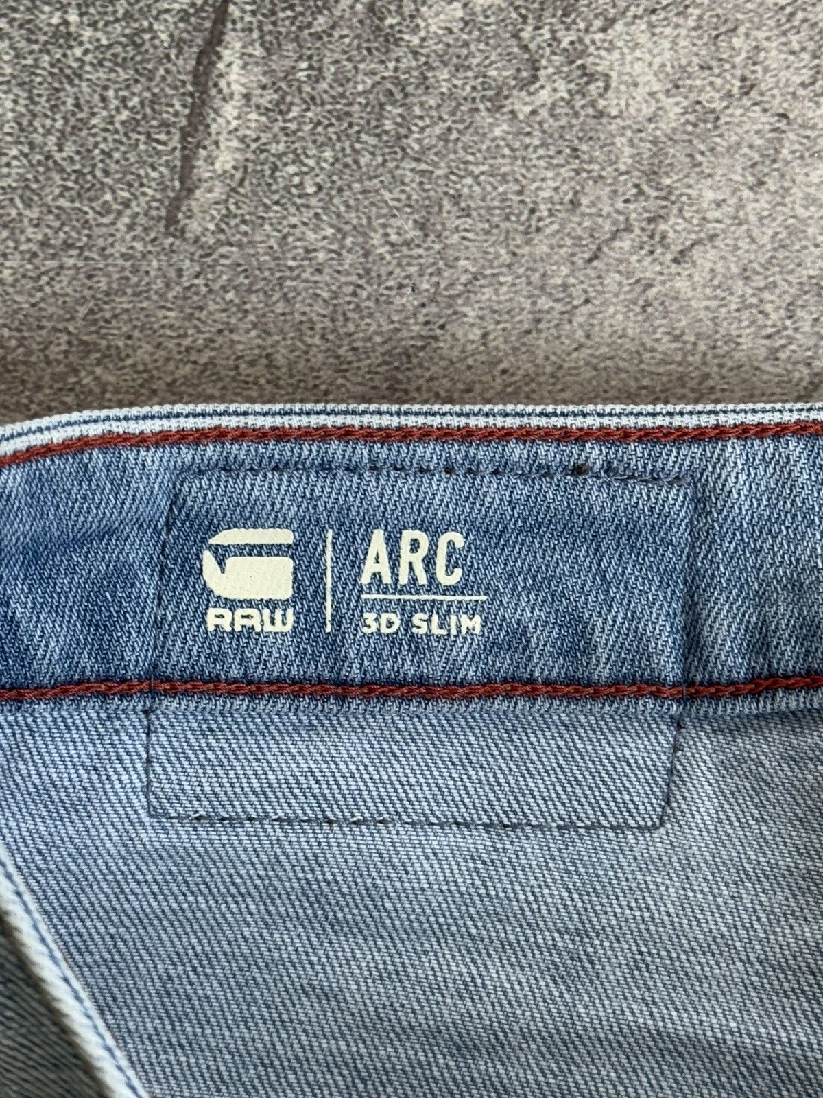 G-Star G star raw 34/36 ARC 3D slim Distressed denim pant trouser Size US 34 / EU 50 - 9 Thumbnail