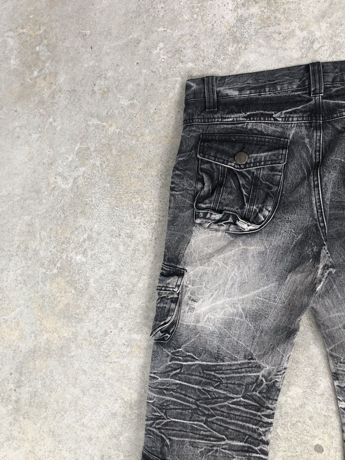 Japanese Brand Topism Flared Jeans Distressed Jeans Cargo Pants Multipocket Size US 34 / EU 50 - 9 Thumbnail