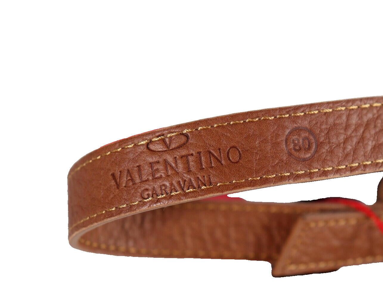 Valentino Valentino Size 32" Brown Black Belt Patent Bow Leather NWT Size ONE SIZE - 7 Thumbnail