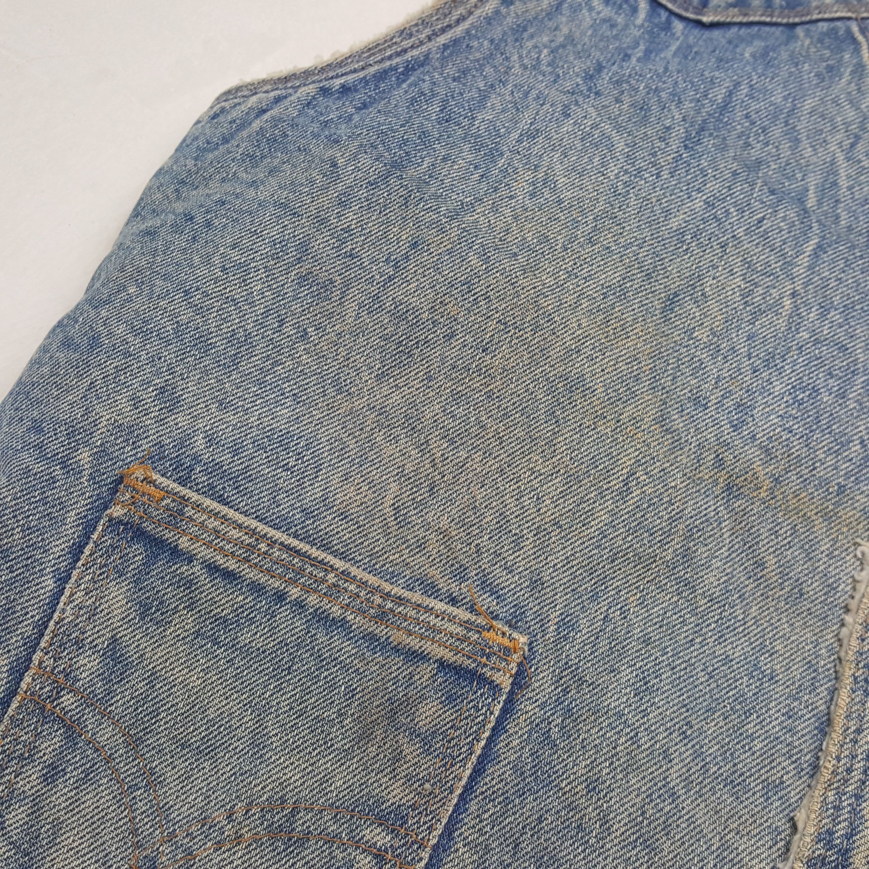 Levi's Vintage 80's Levi's Strauss Denim Sherpa Vest RR5 Size US M / EU 48-50 / 2 - 5 Thumbnail