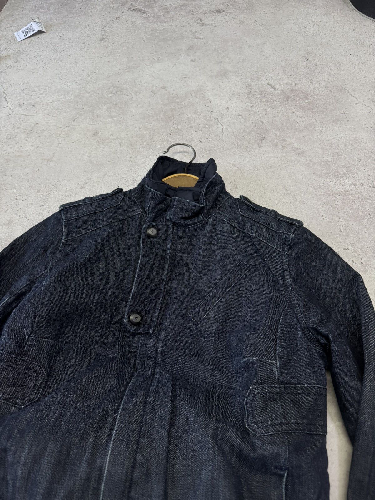 Undercover Vintage 90s Denim Bandage Bomber Jacket Size US S / EU 44-46 / 1 - 8 Thumbnail