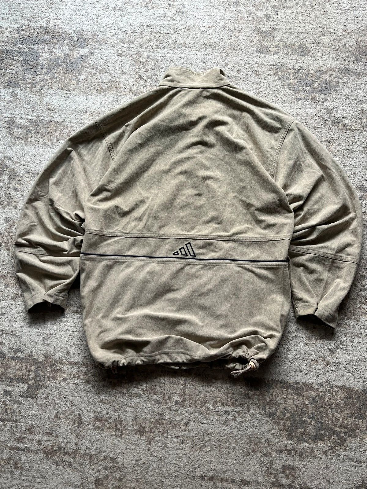 Adidas Adidas 2002 Y2K Beige Windbreaker Velour Track Jacket Rare Size US S / EU 44-46 / 1 - 17 Thumbnail
