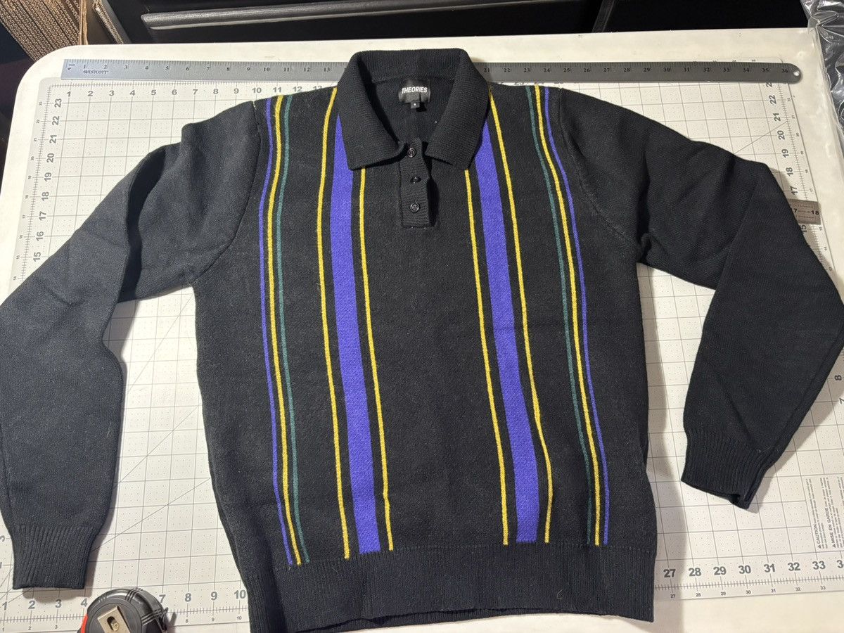 Other Black long sleeve knit polo Size US S / EU 44-46 / 1 - 1 Thumbnail