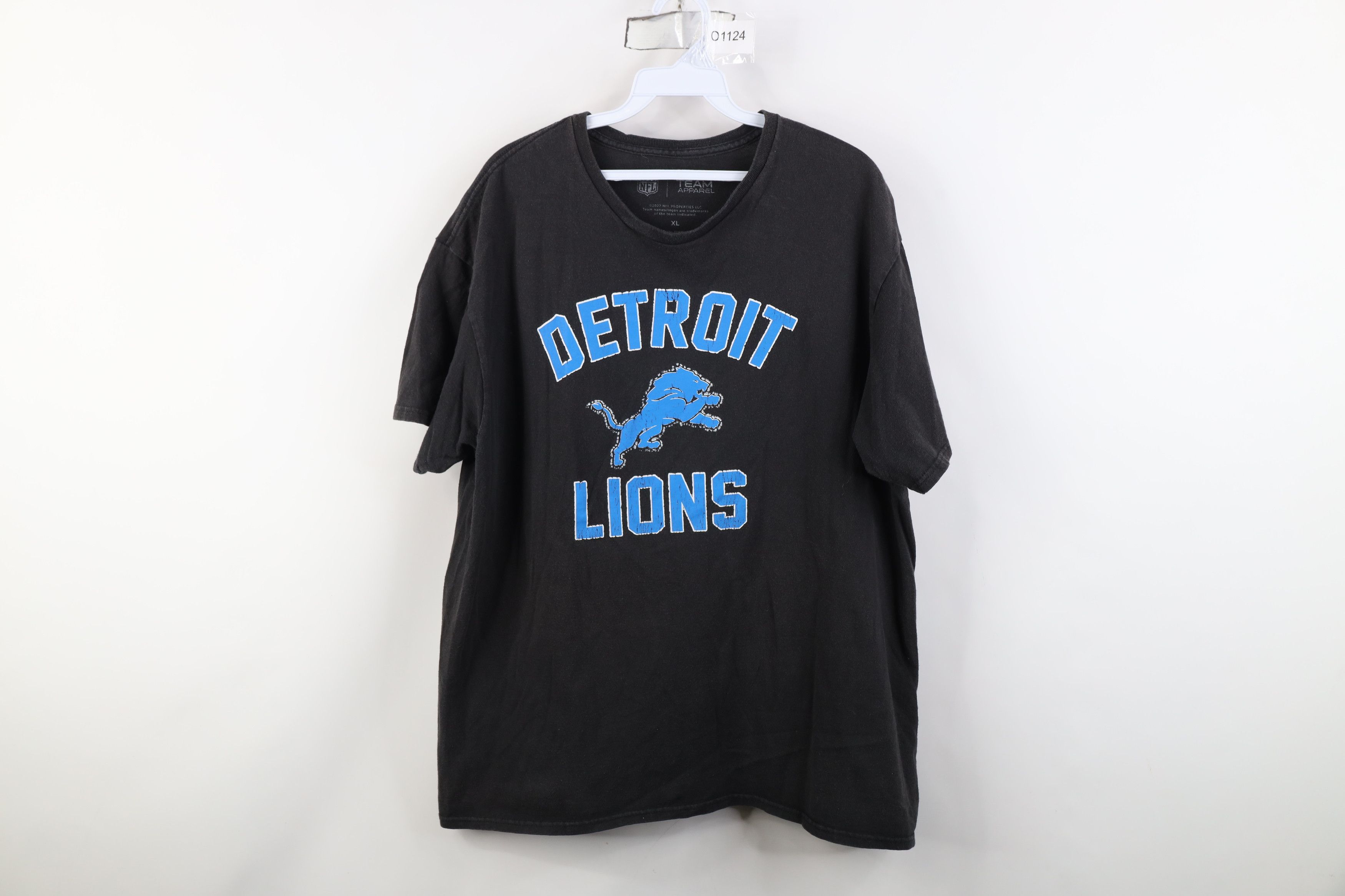 Vintage Y2K NFL Detroit Lions Football Short Sleeve T-Shirt Black Size US XL / EU 56 / 4 - 1 Thumbnail