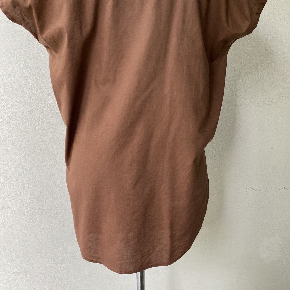 Norma Kamali Norma Kamali Brown Cap Sleeve Shirt Size M / US 6-8 / IT 42-44 - 18 Thumbnail
