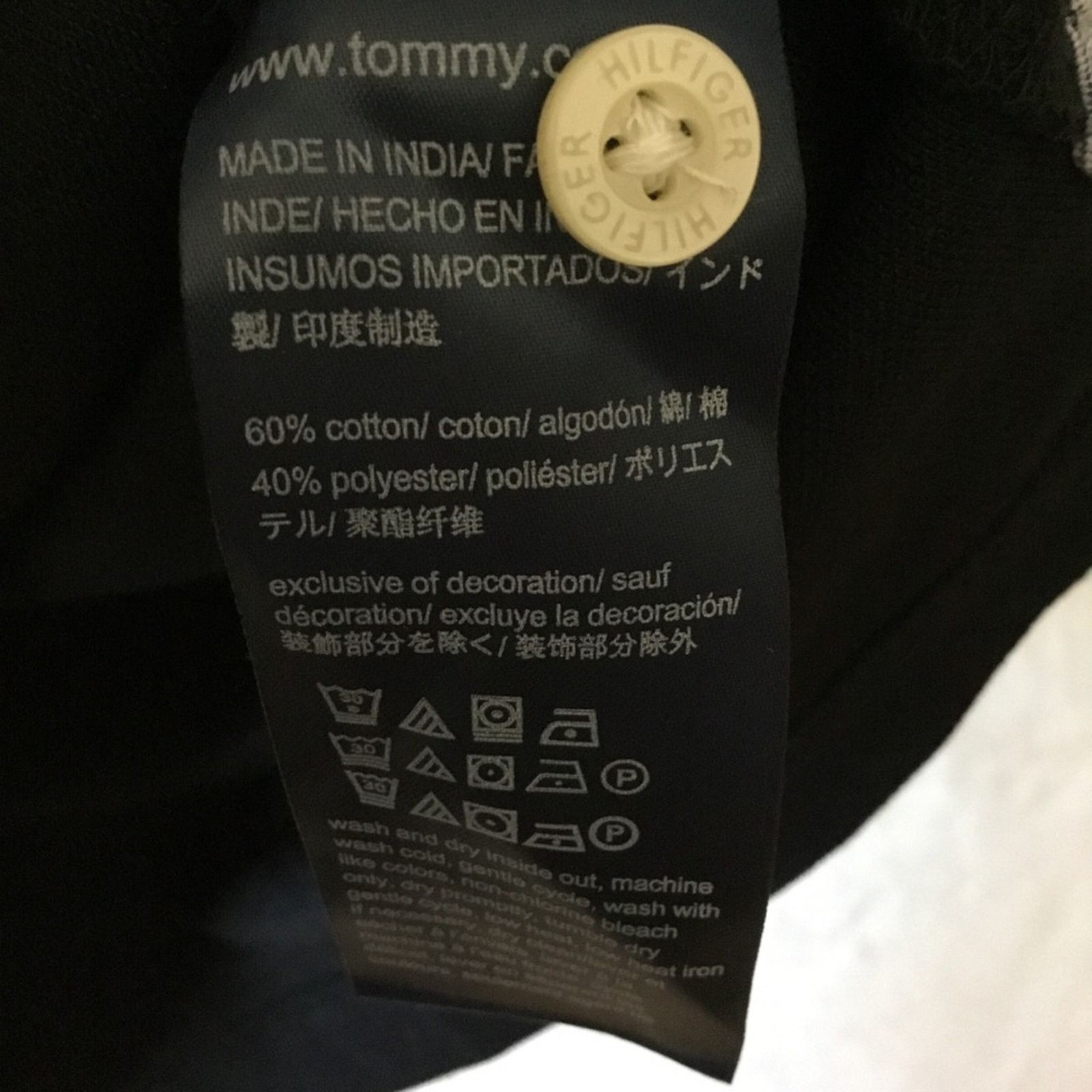 Tommy Hilfiger Tommy Hilfiger Black Men Polo Shirt Size US L / EU 52-54 / 3 - 7 Thumbnail