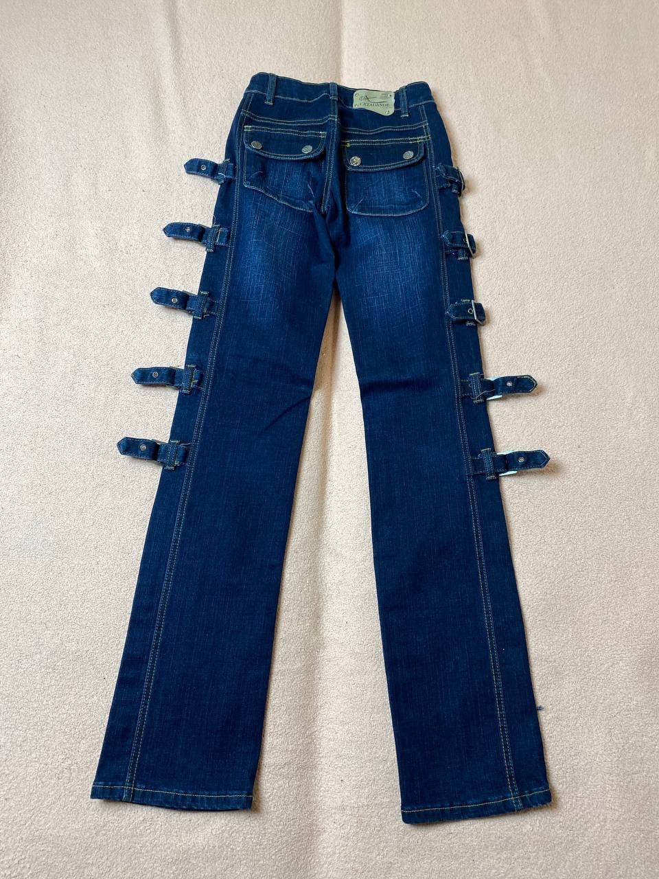 Vintage RARE Distressed Vintage Y2K Dirty Jeans Size 26" / US 2 / IT 38 - 17 Thumbnail