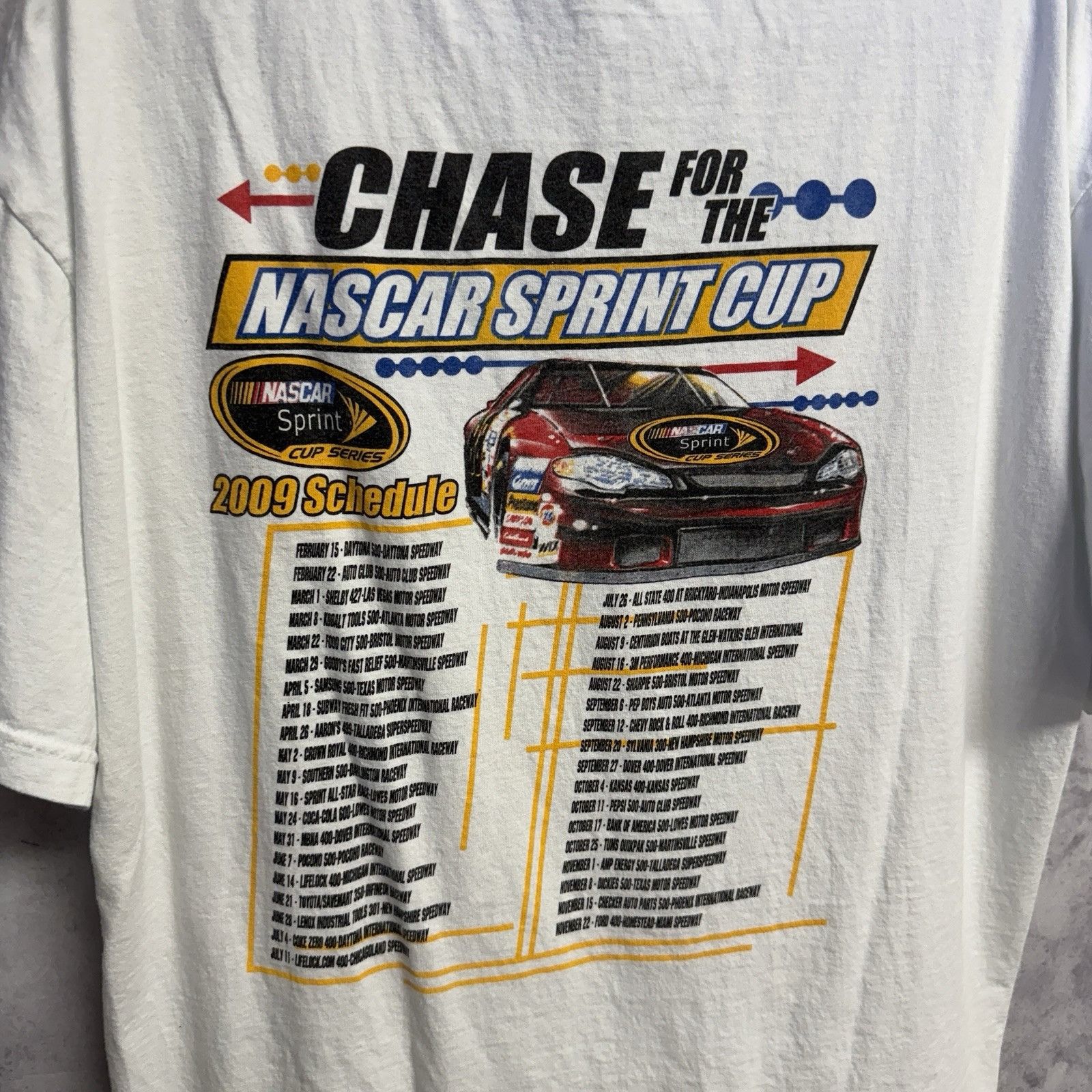 NASCAR Nascar Las Vegas Motor Speedway Racing T Shirt Mens XL Size US XL / EU 56 / 4 - 4 Thumbnail