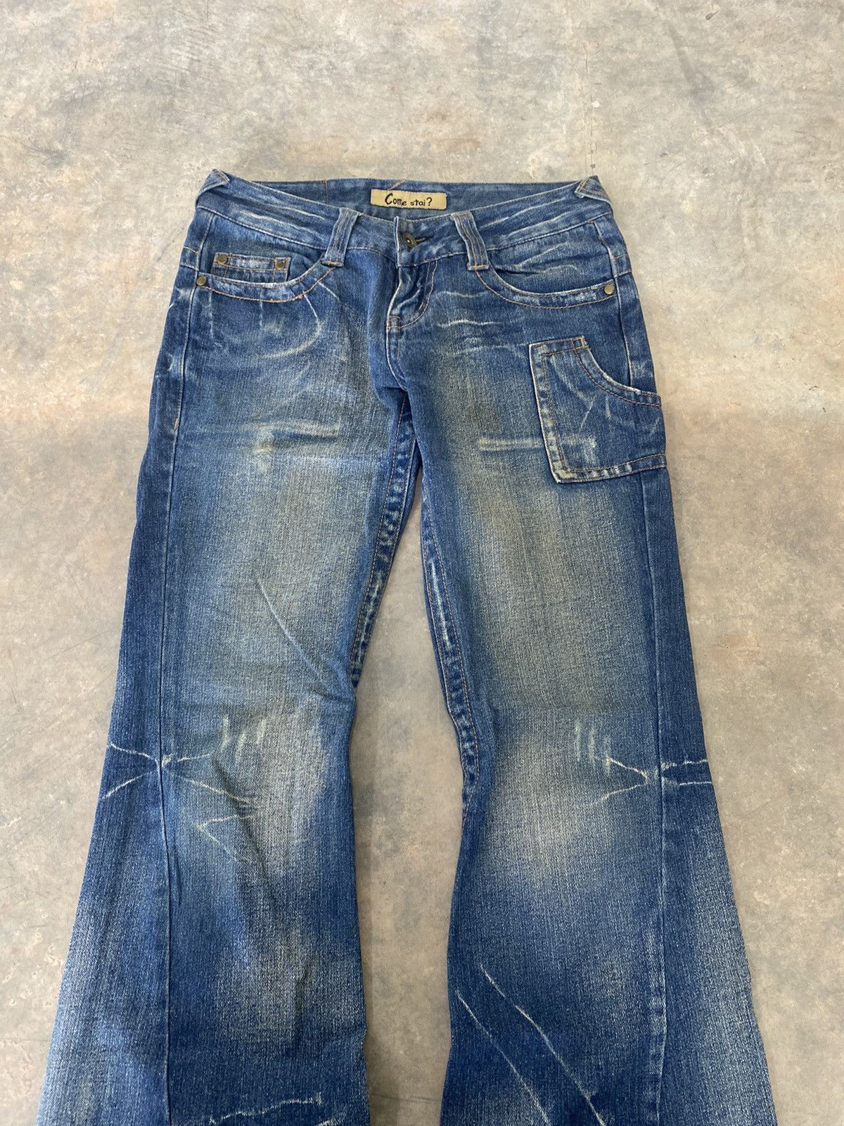 Hysteric Glamour Flare ☠️ Come Stai? Jeans Japan Punk Grunge Lgb 90s Size US 30 / EU 46 - 5 Thumbnail