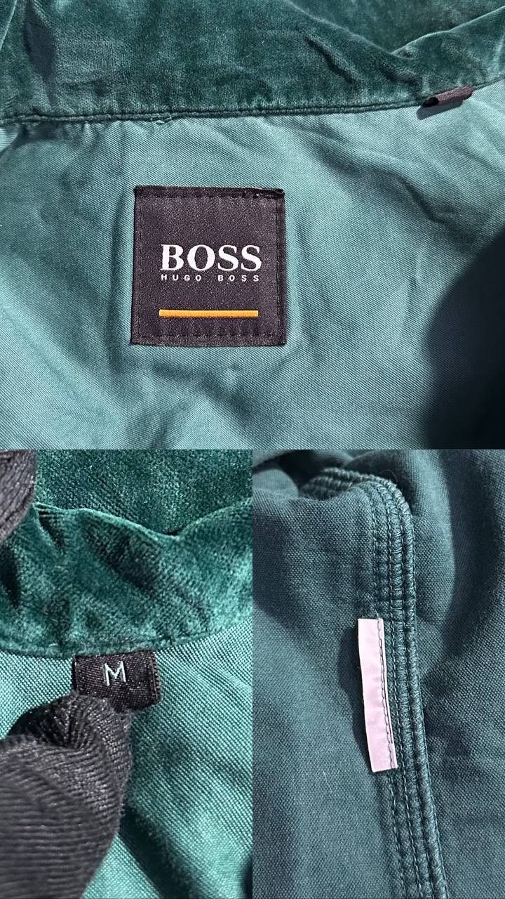 Hugo Boss Hugo Boss velur shirt damtik zip jacket dark green Size US M / EU 48-50 / 2 - 9 Thumbnail
