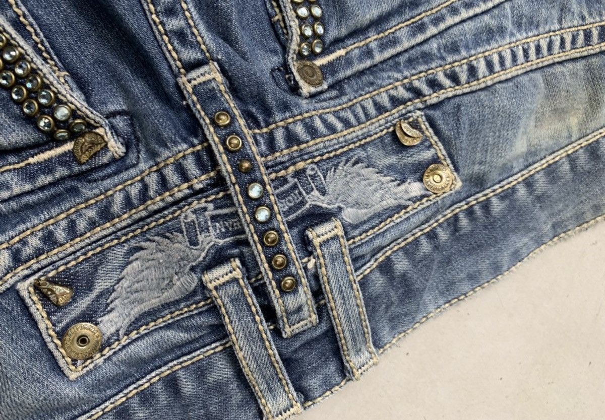 Robins Jeans Vintage robin jeans studd denim cropped short Size US 38 / EU 54 - 5 Thumbnail