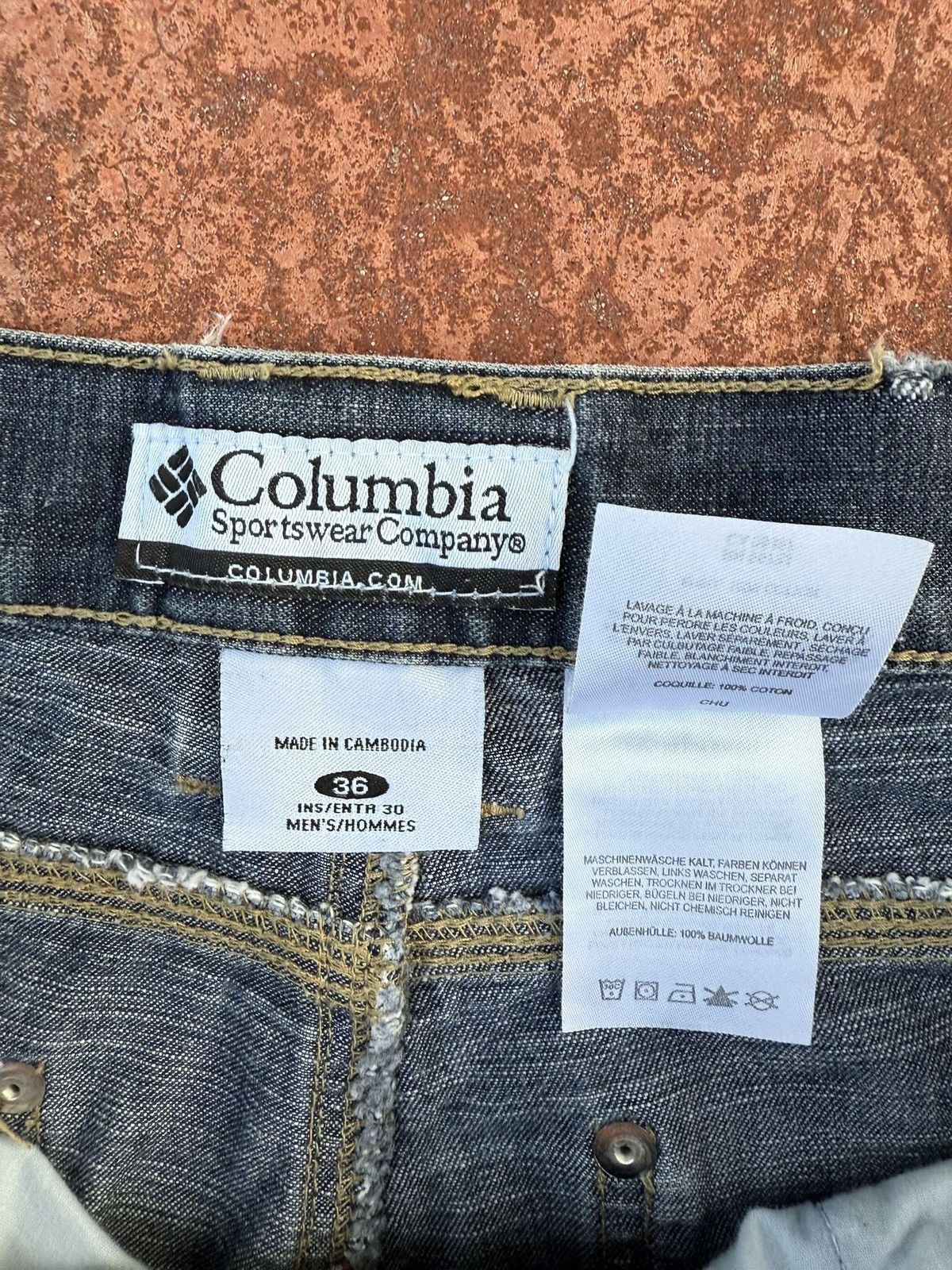 Columbia Vintage 90’s Distressed Columbia Denim Carpenter Pants Size US 36 / EU 52 - 4 Thumbnail
