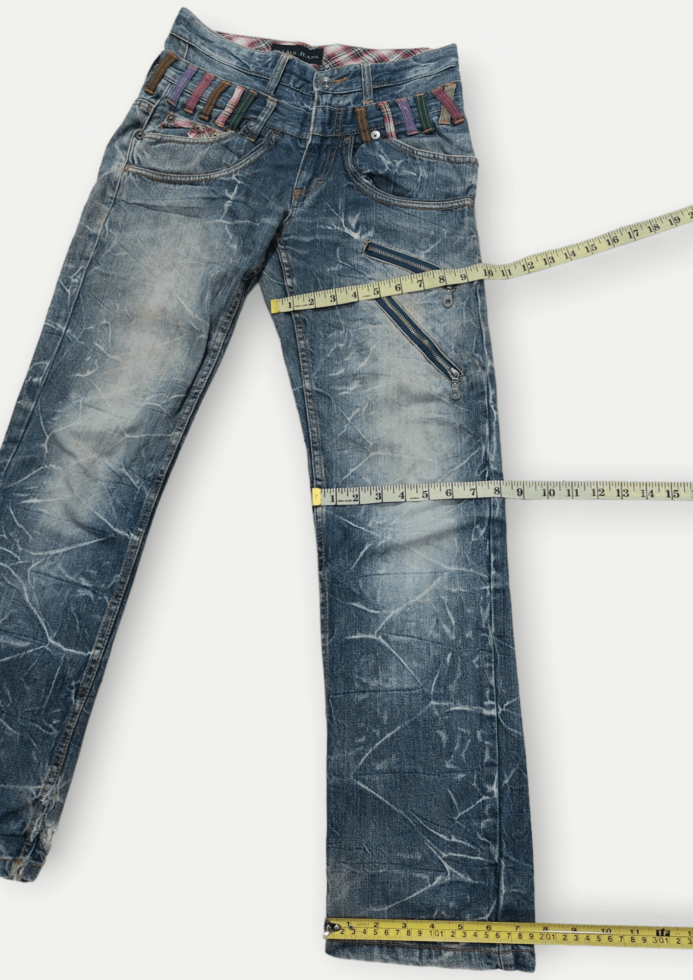 Vintage Nylaus Double Waist Seditionaries Denim Size US 30 / EU 46 - 17 Thumbnail