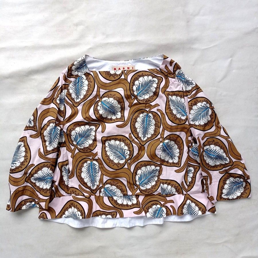 Marni marni floral print cotton top made in italy Size XS / US 0-2 / IT 36-38 - 1 Thumbnail