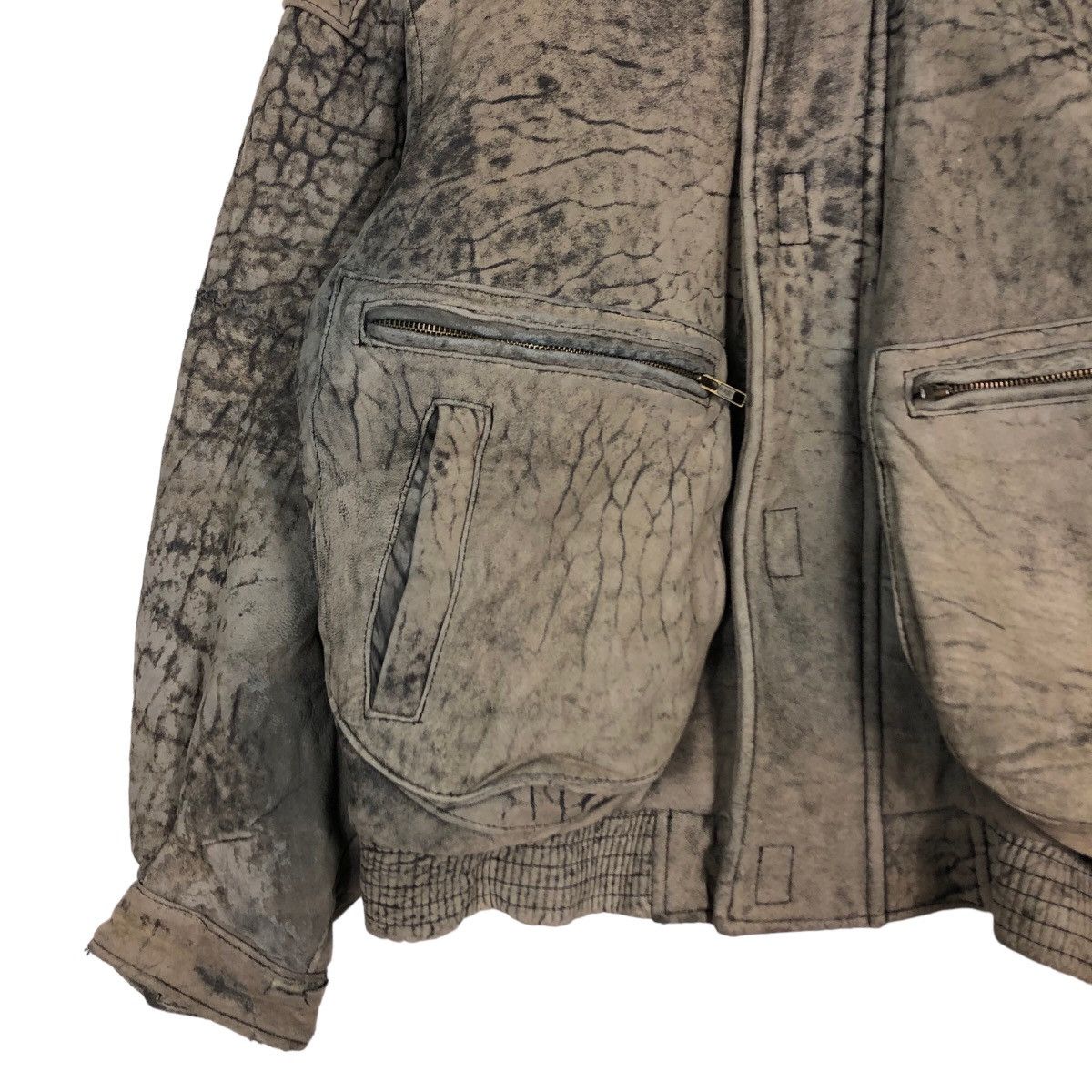 Vintage 🔥Vintage Fly Leather Jacket Bomber Map Lining Military Size US M / EU 48-50 / 2 - 4 Thumbnail