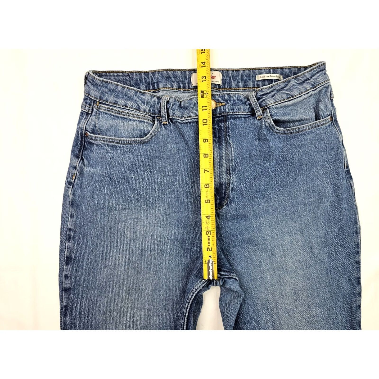 Wrangler VINTAGE Wrangler High Rise Fierce Flare Jeans Women 16 (34x32) Stretch Med Wash Denim Size 38" / US 16 / IT 52 - 4 Thumbnail