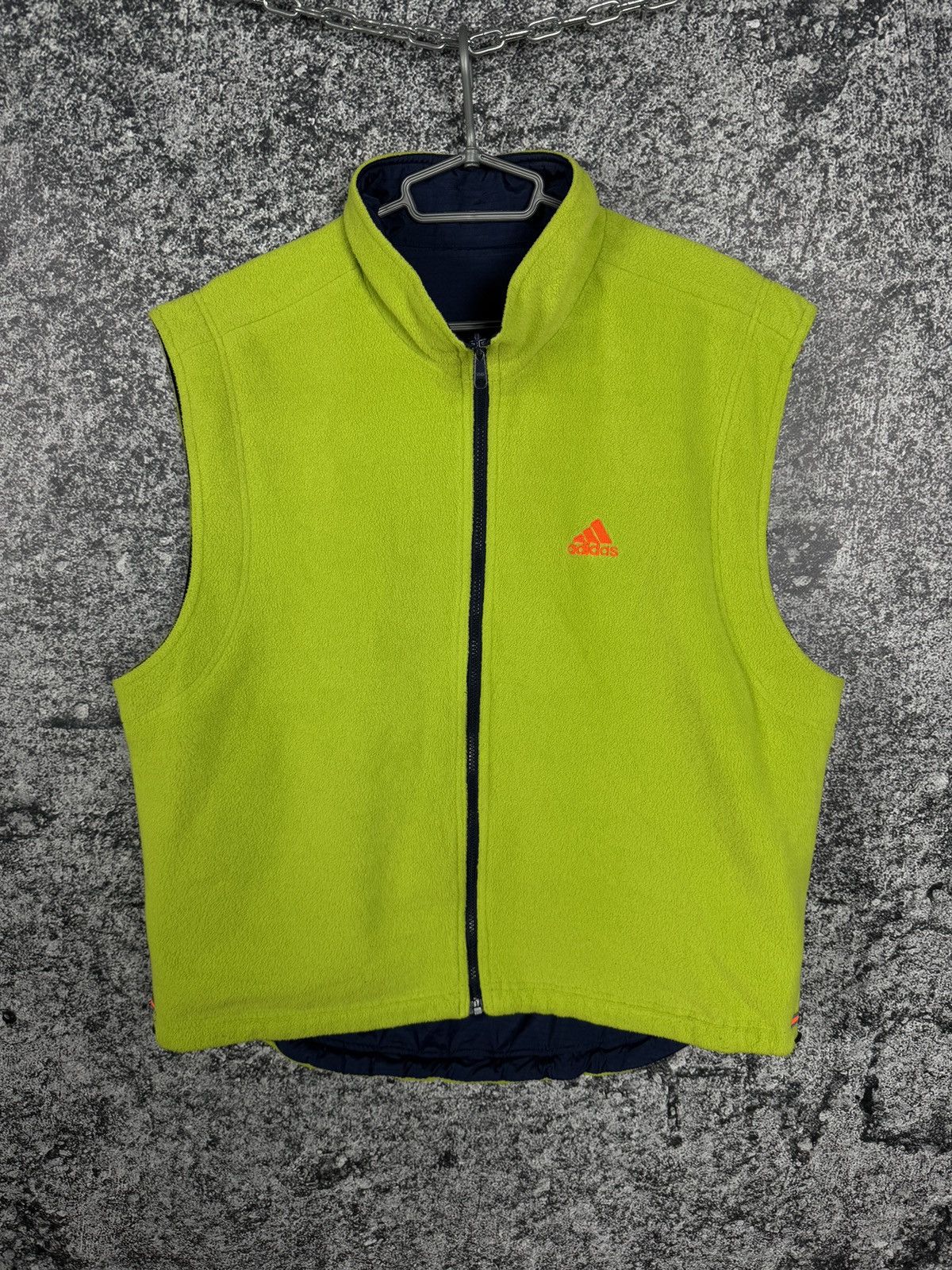 Adidas Adidas Vintage 90a Reversible Vest Full Zip Gilet Y2K Size L Size US L / EU 52-54 / 3 - 16 Thumbnail