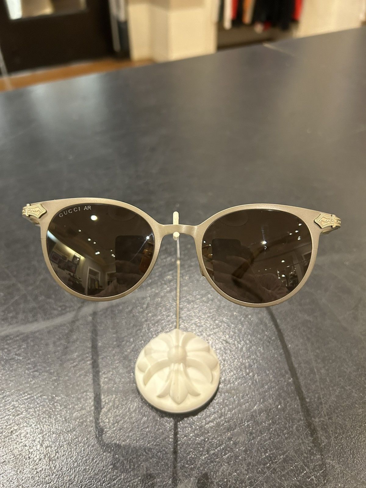 Gucci Gucci AR Titanium Sunglasses Size ONE SIZE - 2 Thumbnail