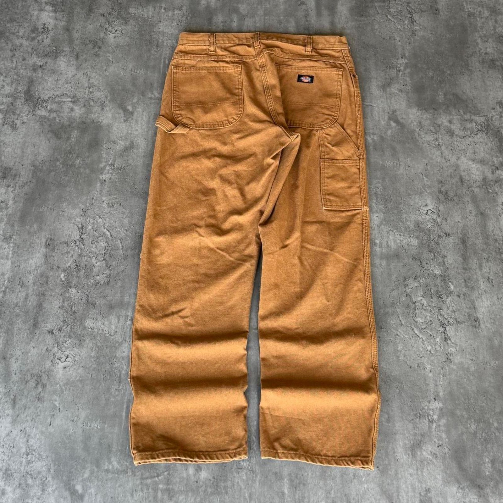Carhartt × Dickies × Vintage Vintage Y2K Baggy Carhartt Style Carpenter Tech Grunge Pants Size US 35 - 1 Thumbnail