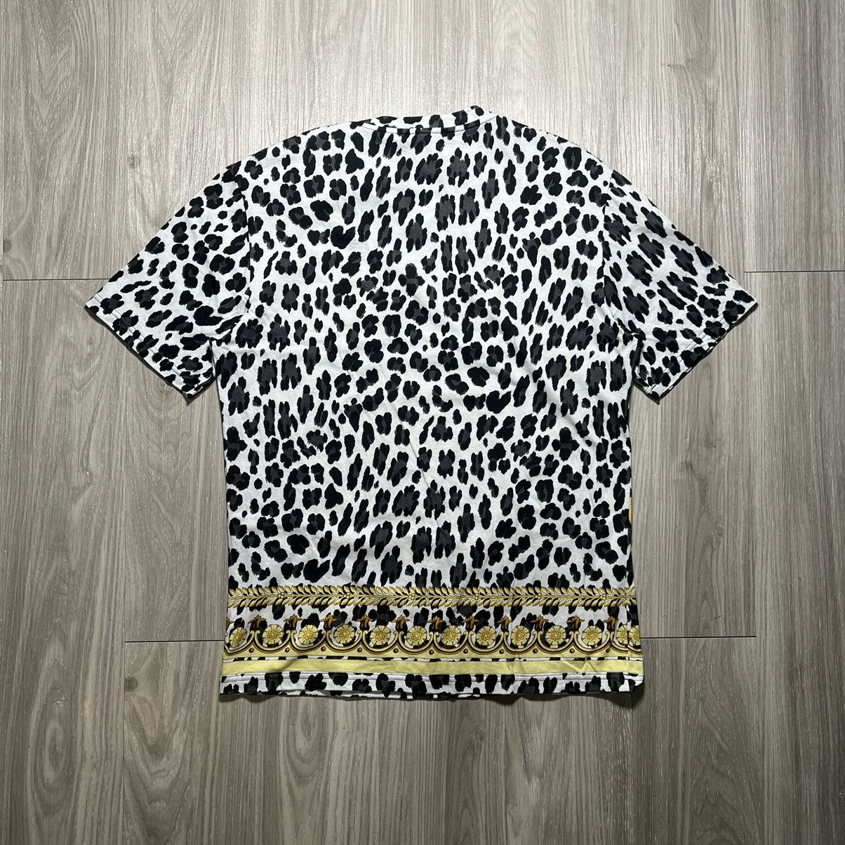 Versace Versace Yellow Gold Baroque Animalier Tee Size US M / EU 48-50 / 2 - 2 Thumbnail