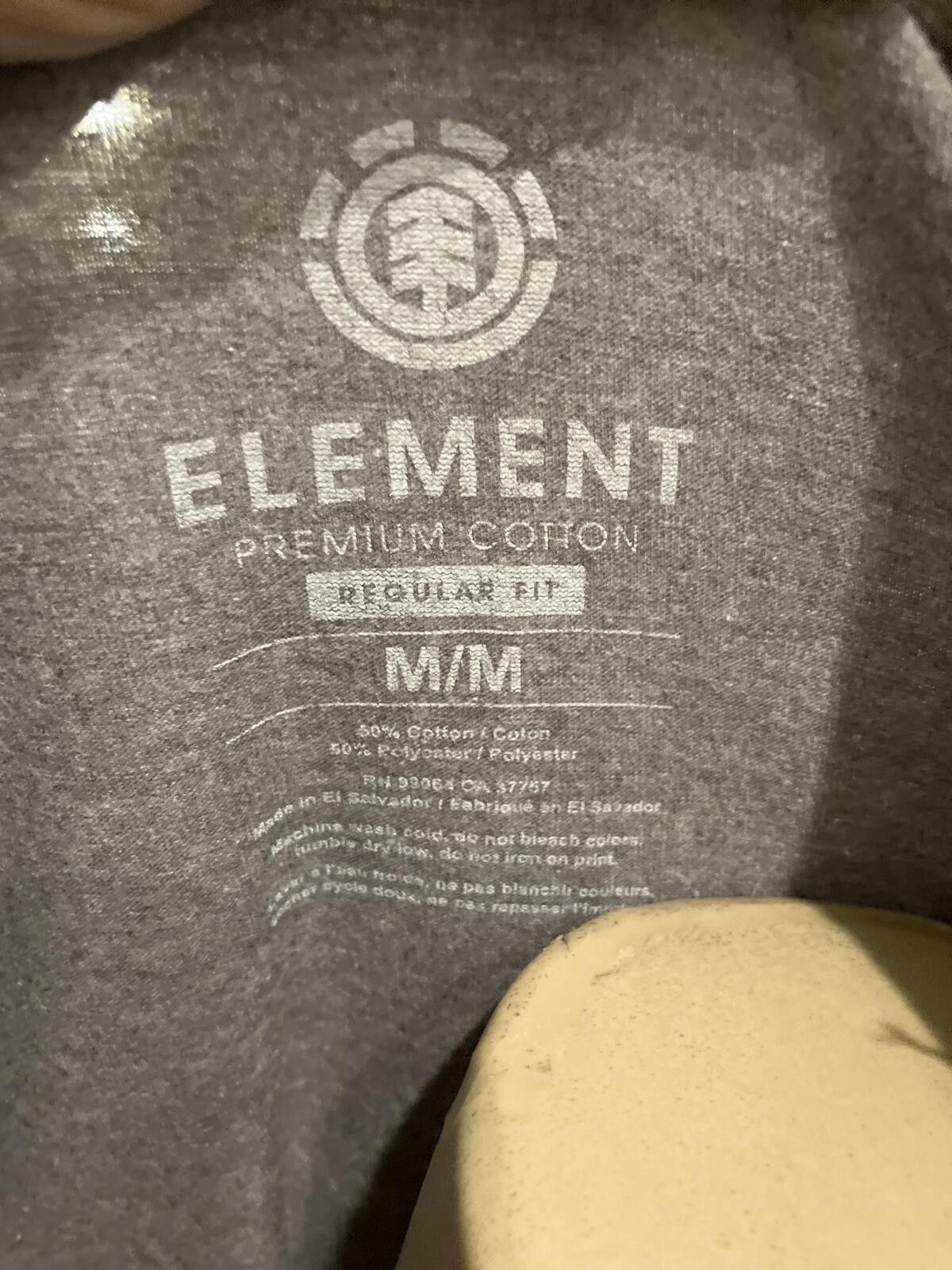 Element Element Gray Regular Fit T-Shirt Medium Size US M / EU 48-50 / 2 - 3 Thumbnail