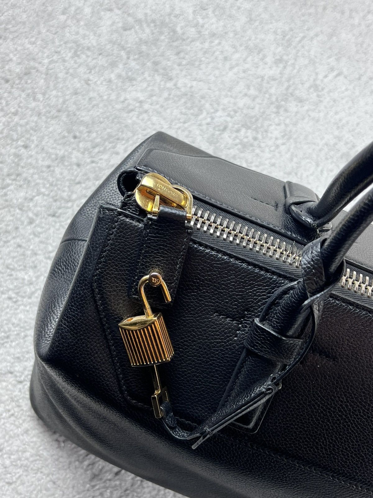 Tom Ford Tom Ford Padlock Black Leather Bag Size ONE SIZE - 19 Thumbnail