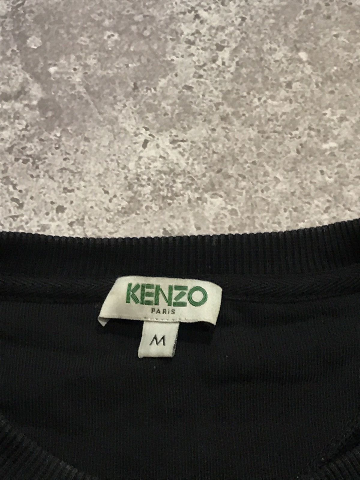 Kenzo Vintage Kenzo Sweatshirt Embroiled Logo Faded Black M Size US M / EU 48-50 / 2 - 4 Thumbnail
