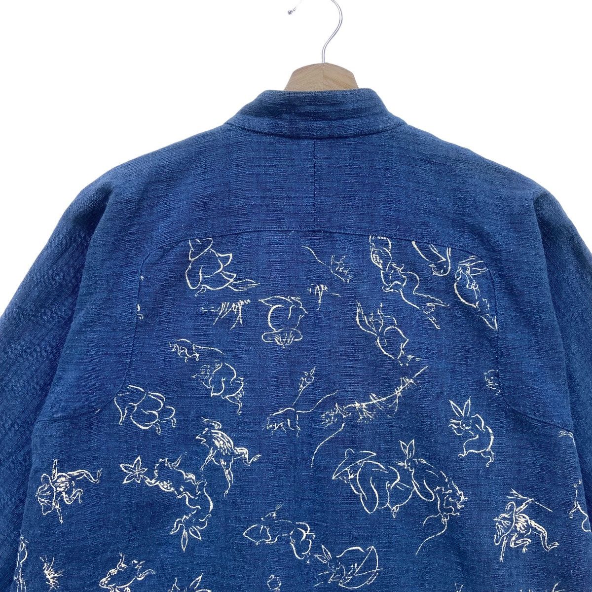 Japanese Brand Japanese Traditional Sashiko Kendo Kurama Print Buttonlesss Size US S / EU 44-46 / 1 - 6 Thumbnail