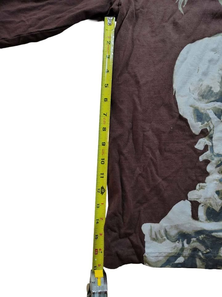 Other Men's Brown Long Sleeve Skull Graphic T-shirt Size Large Size US L / EU 52-54 / 3 - 6 Thumbnail