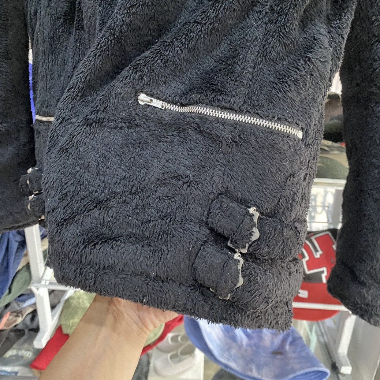 PPFM Archive PPFM Y2K Boa Fleece Double Riders Biker Jacket Punk Size US S / EU 44-46 / 1 - 10 Thumbnail