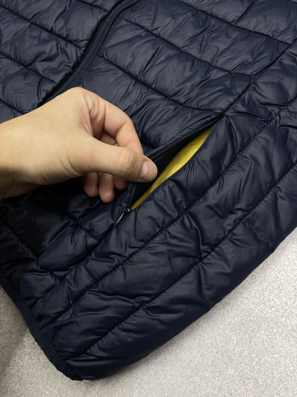 Schott Mens Schott NYC Micro Puffer Jacket Navy Y2K Size XL Size US XL / EU 56 / 4 - 7 Thumbnail