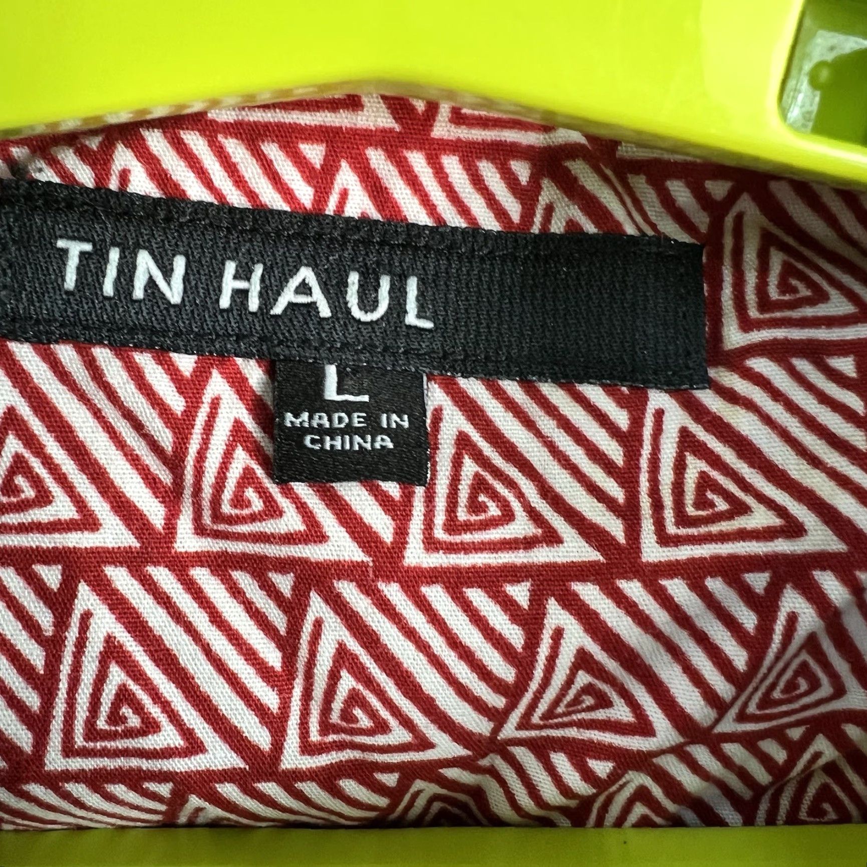 Vintage Tin Haul Button Up Shirt Men’s Size L Red Geometric Pearl Snap Shirt Mens L Red Geometric Western Cowboy Size US L / EU 52-54 / 3 - 6 Thumbnail