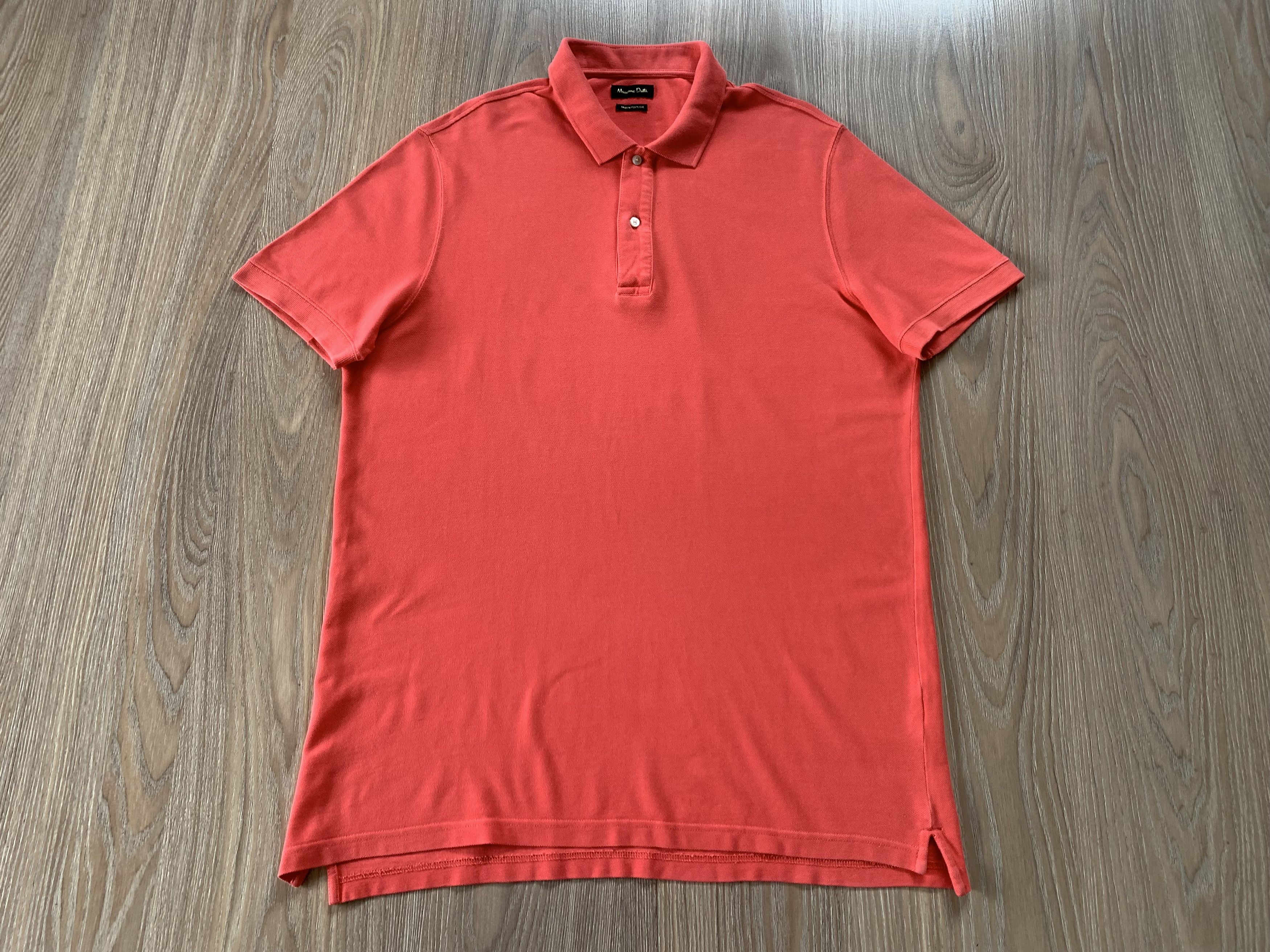 Massimo Dutti Massimo Dutti Mens Coral Cotton Polo T-Shirt Size US L / EU 52-54 / 3 - 2 Thumbnail
