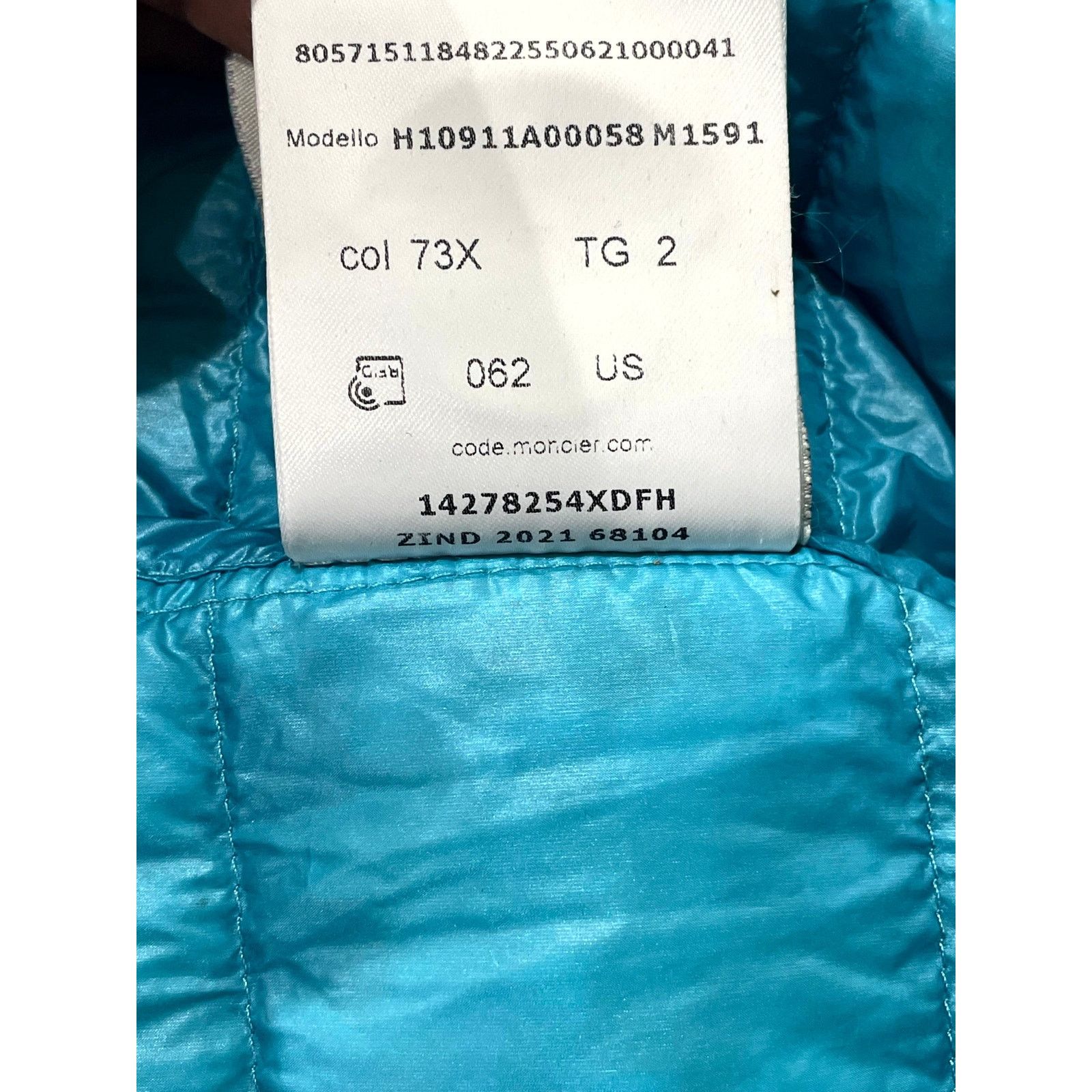 Moncler Moncler Thin Teal Vest Size S / US 4 / IT 40 - 8 Thumbnail