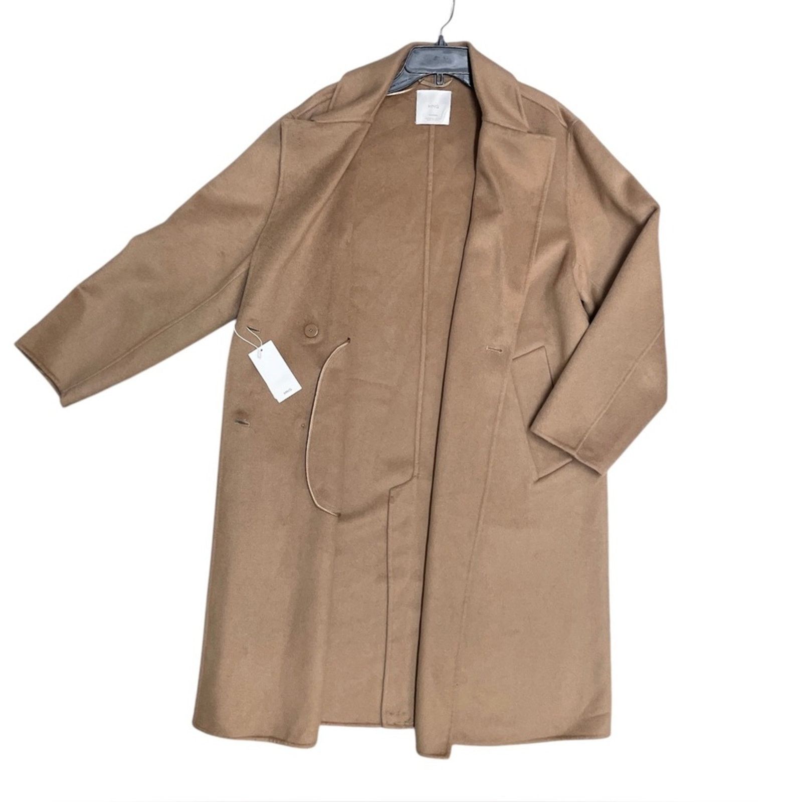 Mango MNG Women's Double-Breasted Oversized Wool Coat size XL Size XL / US 12-14 / IT 48-50 - 2 Thumbnail