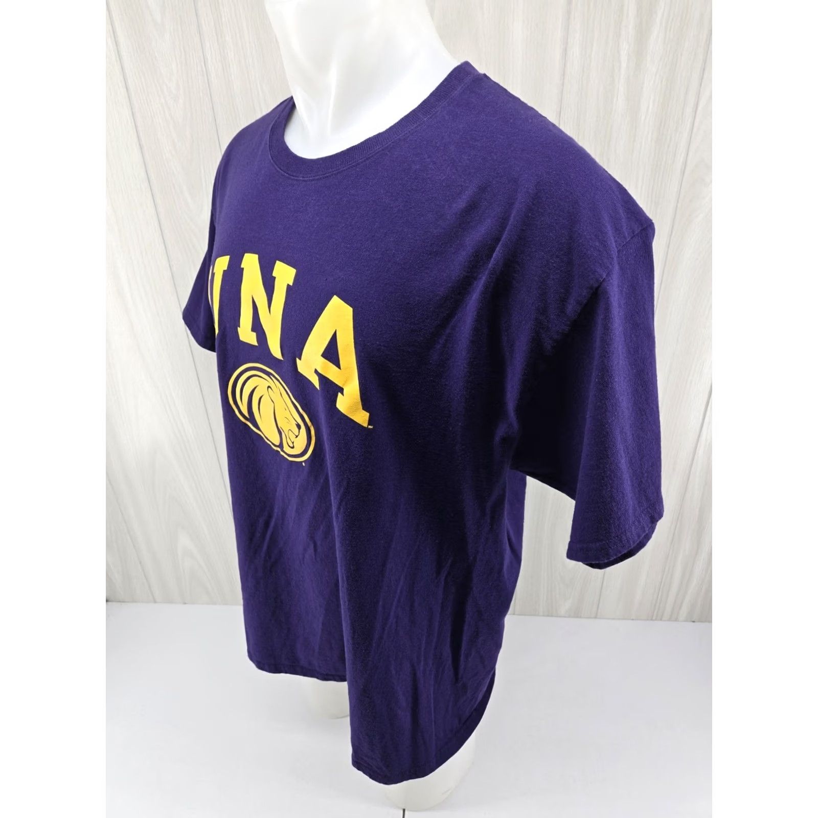 Champion VINTAGE UNA North Alabama Champion Mens College T Shirt Purple XL Size US XL / EU 56 / 4 - 5 Thumbnail